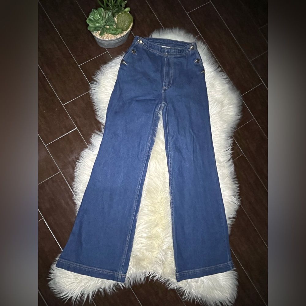 Disney Minnie Majorette High Rise Wide-Leg flare Jeans Sz 0